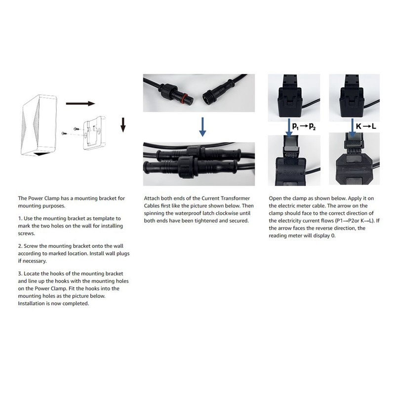 WiFi Smart Power Meter 3 Phase Energy Monitor 100‑240V with