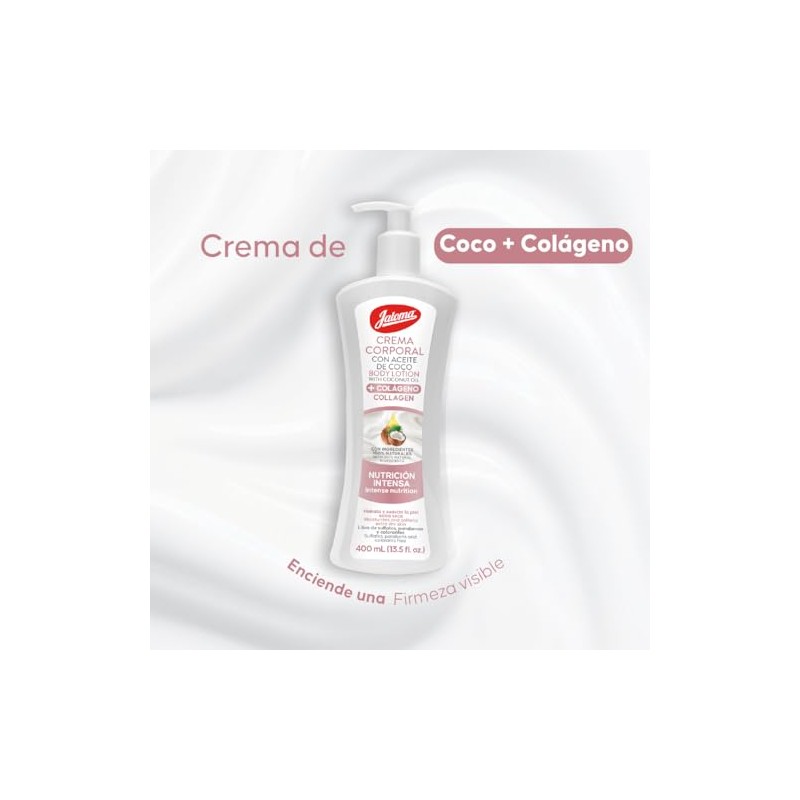Jaloma | Crema Corporal de Coco + Colágeno, Nutrición Intensiva,
