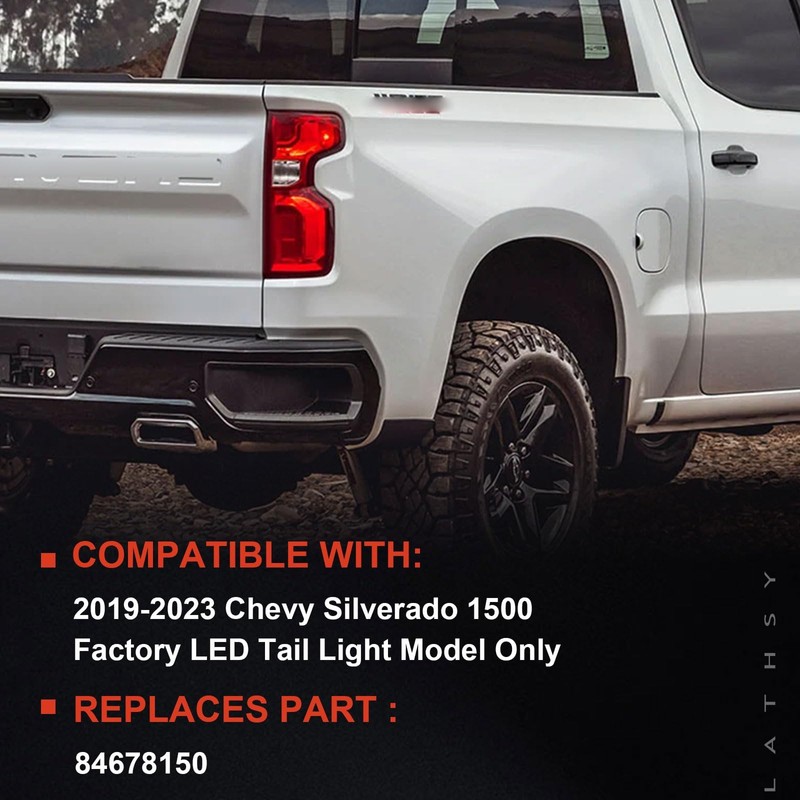LED Tail Light Compatible With 2019-2023 Chevy Silverado 1500 Right
