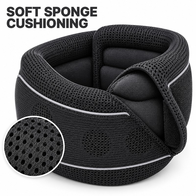 Soft Sponge Cervical Collar Neck Support Brace, Adjustable S–XL