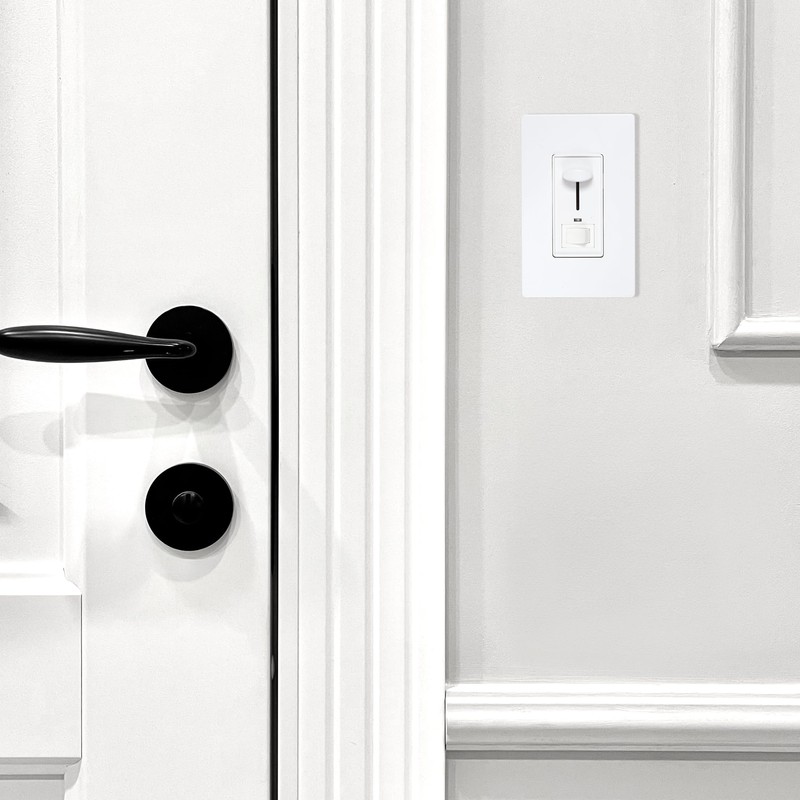 Maxxima Dimmer Electrical Light Switch - Featuring Blue Indicator Light,