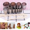 Round Dough Cutter, Set of 12, Stainless Steel, Mini Cutter,