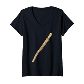 Womens Miswak Toothbrush Chewing Stick V-Neck T-Shirt