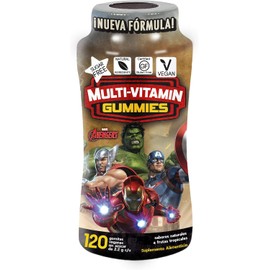 Multi-Vitaminas y Minerales Gummies Sin Azúcar Veganas Ingredientes 100% Naturales Gluten Free 120 Gomitas
