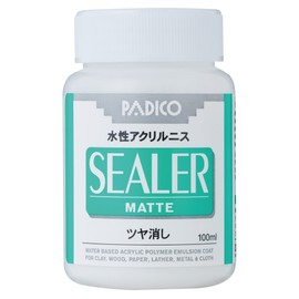 パジコ(Padico) 粘土用塗料 水性アクリルニス SEALER MATTE シーラーマット 100ml 透明