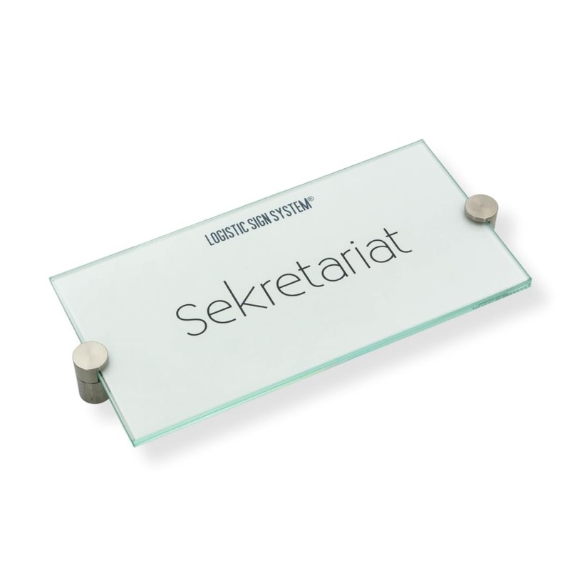 Logistic Sign System Glass Door Sign, Vitrum K2, Clamp Holder