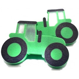 (2-Pack) Tractor Theme Children's Door knobs - Pull Handles for Wardrobe, Drawer & Dresser- Nursery, Playroom Bedroom Decor