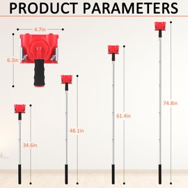 IAOVAW Paint Edge Trimmer with 78-Inch Extension Pole | Adjustable Handle for Easy Wall, Ceiling & Corner Painting | Includes Replaceable Paint Pads | Professional Paint Edger for Clean, Sharp Lines