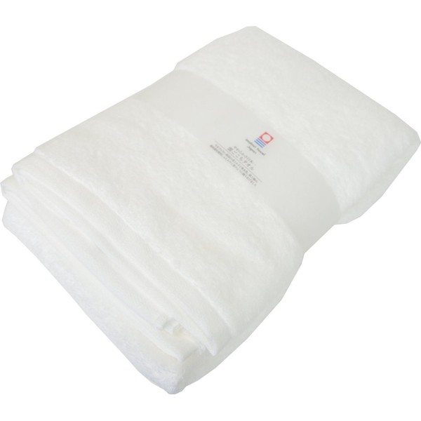 Imabari Towel, Bath Towel, Cloud-Gocho, Soft, Fluffy, Absorbent, Quick Drying, White, Approx. 27.6 x 53.1 inches (70 x 135 cm)