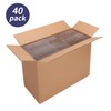 SPEPLA Shipping Boxes 10x7x5 Set of 40, White Corrugated Cardboard