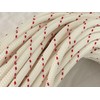 Yacht Braid Premium Polyester Rope 3/8 inch, White/Red (50 feet)