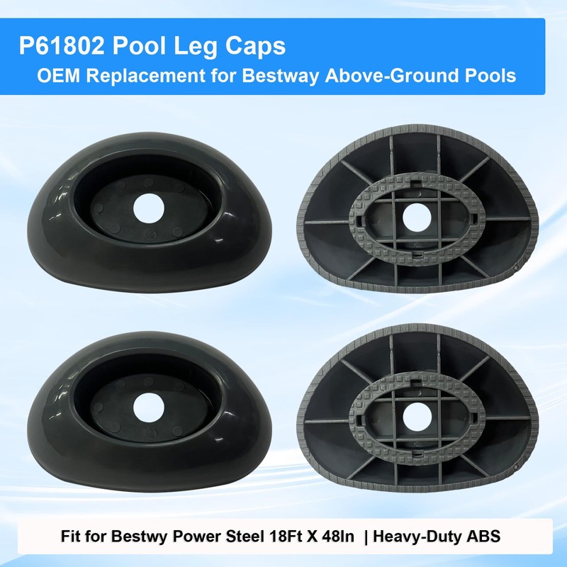 Above-Ground Pool Leg Cap for Bestway 16/18Ft x48In Steel Pro