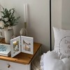 WISADD Horizontal 5X7 Picture Frames Double Hinged Wood Folding Photo