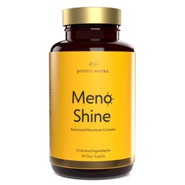 Meno Shine, Unterstützung in den Wechseljahren, All-in-One-Ergänzungsmittel, 85 Gesundheitliche Vorteile, 12 aktive Inhaltsstoffe, 100% Vegan, 60 Capsules (Monatspackung) - Protein Works