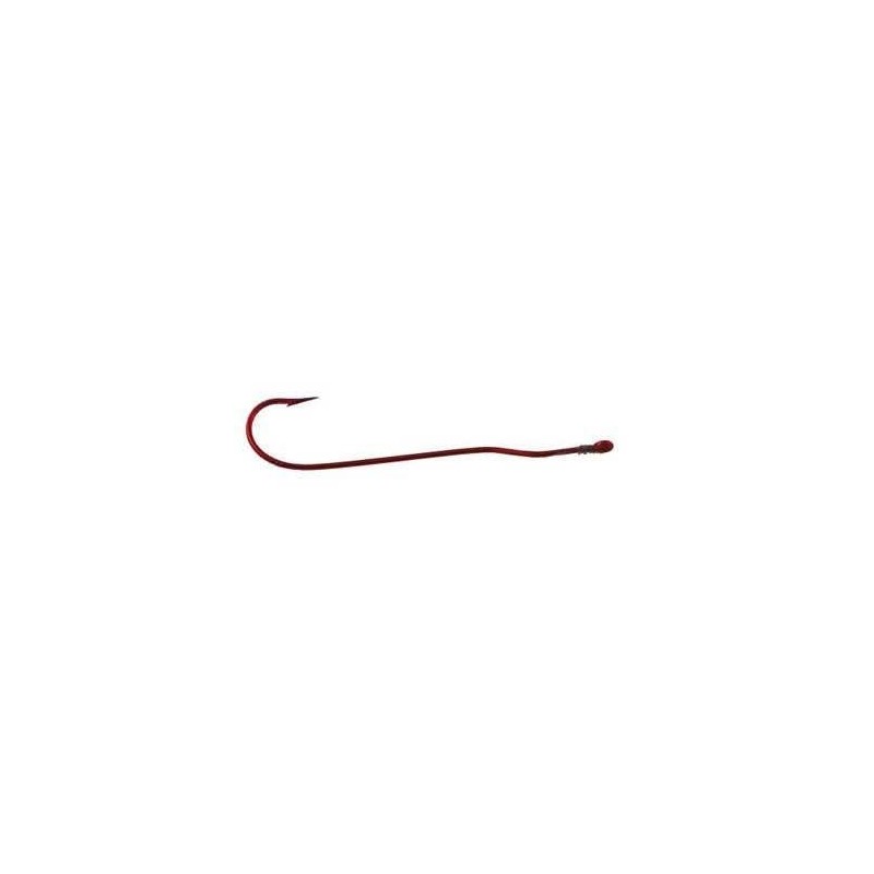 Tru-Turn Fish Hooks 868ZS-8 X-Long Shank Aberdeen Panfish Hooks, Blood