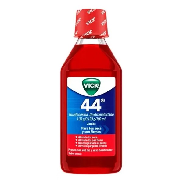 Jarabe 44 Para Tos Seca Y Con Flemas Sabor Cereza