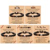 Cupimatch Teenage Football Bracelet: Boys Bracelet Natural Stone Bead Bracelet