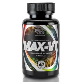 Protgt Max VT suplemento a base de Guaraná con mezcla de vitaminas y minerales - 60 cápsulas.