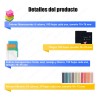 1200 Hojas Notas Adhesivas Neon Tipo Post-it 7.6x7.6cm Block