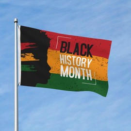 Black History Month Black Lives African Flag 3x5 Ft Flags Decor Double Sided Large Banner For House Yard Outsides Indoor Holiday Decoration With 2 Brass Grommets