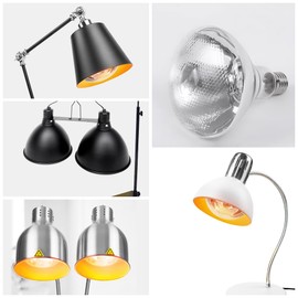 DUEBEL 275W Heat Lamp Bulbs, 4-Pack - High Intensity Food Heat Lamp Bulbs for Commercial Food Warmers & Food Service, Reptile Heat Lamp or Chicken Coop Heater Light Bulb, Dimmable