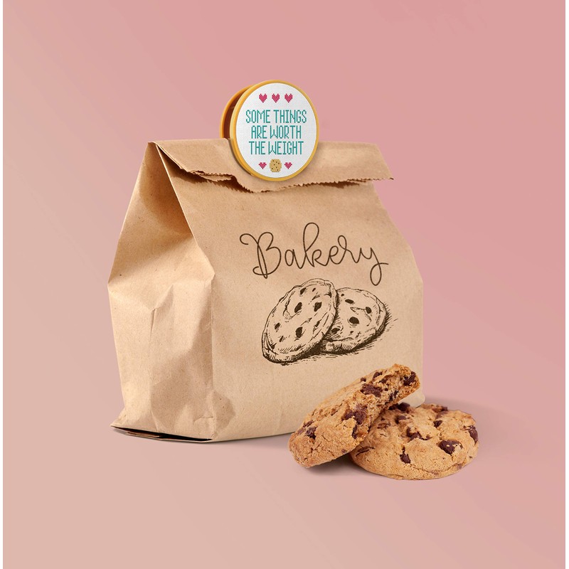 FRED Stitches Bag Clips, Set of 4, 2.4 Inches in