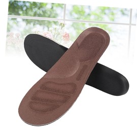 Baluue 3pcs Thickened Absorption Insoles for Men Women Breathable Foot Pads Arch Support Shock-absorbing Shoe Cushions for Running Hiking Jumping s Brown