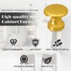 LOLOLE 25PCS Mini Cabinet Knobs, 1/2 Inch Brushed Gold Drawer
