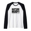 Rapture Ready Jesus Is Coming Soon Prophetic Christian Raglan Baseball