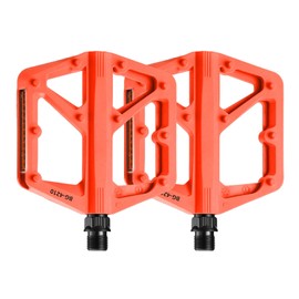 Pedals for Bike - Flat Pedals Road Bike,Reflective Equipment Replacement with 10 Anti-Skid Pins for Indoor Gym Cardio Workout Cycling Home Outdoor Use