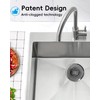 Sink Drain Strainer, Flexible Anti-Slip Chainlink Kitchen Sink Strainer with