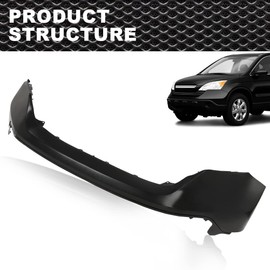CROSSDESIGN Front Upper Bumper Cover Fascia Compatible with 2007 2008 2009 Honda CRV