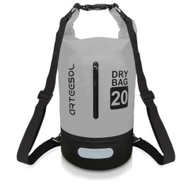 Waterproof Dry Bag, 5L/10L/20L/30L Waterproof Backpack Dry Sack Rucksack, Swim Bag with Adjustable Shoulder Straps, for Beach Swimming Kayaking Hiking Boating Canoeing Surfing Fishing