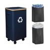 Eikovia 26 Gallon Recycling Bin for Kitchen, 100L Recycle Bin