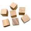 Generic DIY Craft 40 Pieces Wooden Cubes Rustic Decorative Square