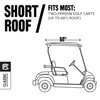 Classic Accessories Fairway Short Roof 2-Person Travel Golf Cart Enclosure,