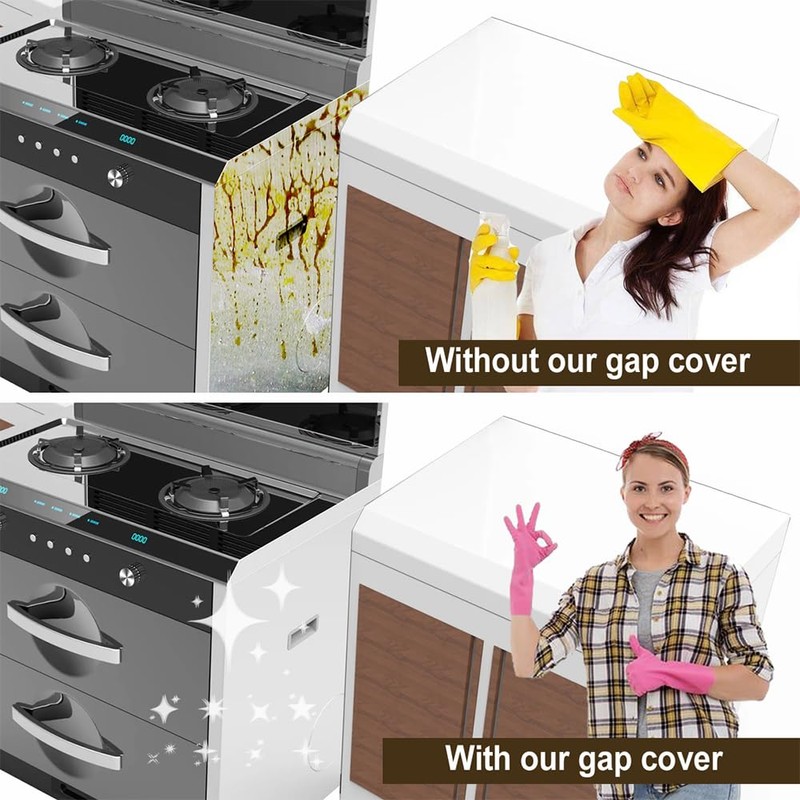 Kitchen Silicone Stove Counter Gap Cover, 25 inch Long &