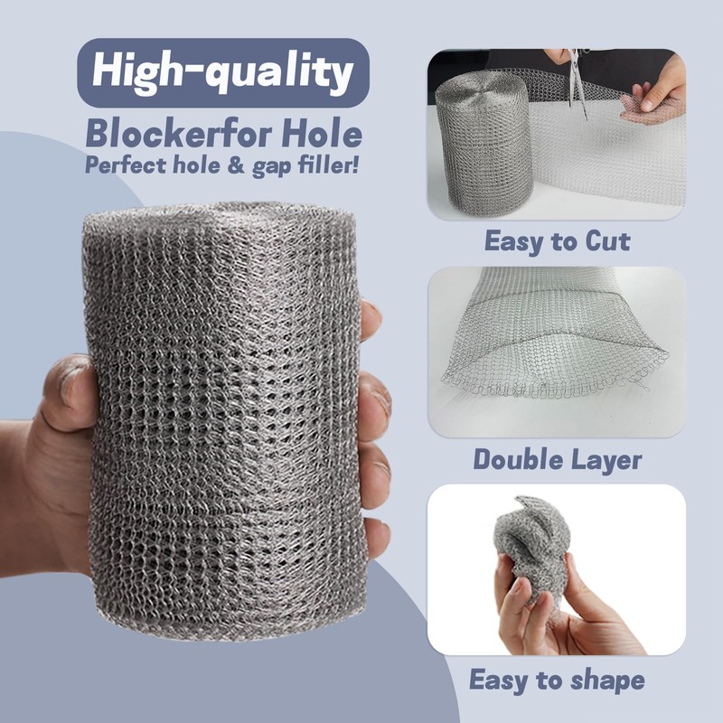 8" X 50 ft 304 Stainless Steel Mesh, Wire Mesh