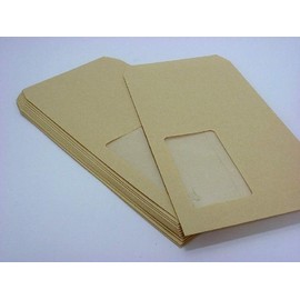 4A0700 Long Envelopes, Kraft 2.5 oz (70 g), A Window/Frameless 1,000 Sheets