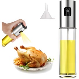 CarsMinders Cooking Oil Sprayer, 100ml Olive Oil Sprayer, Seasoning Spray Bottle, Glass Bottle for Roasting Olive Oil, Suitable for Kitchen, Cooking, BBQ,Baking Bread, and Barbecuing