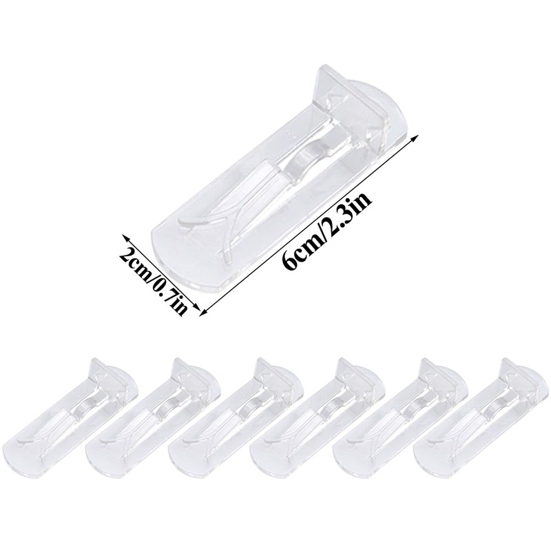 50 PCS Plastic Locking Shelf Pins Clear Self-Locking Bracket Shelf