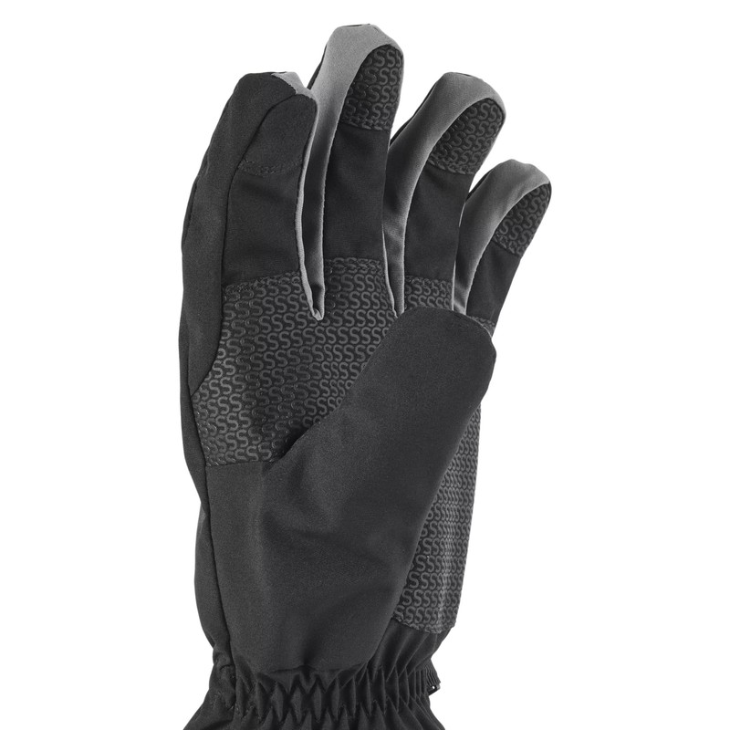 SEALSKINZ Drayton Waterproof Lightweight Gauntlet Glove, Black, Small
