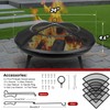 Fire Pit Spark Screen,24 Inch Fire Pit Screen Cover Outdoor