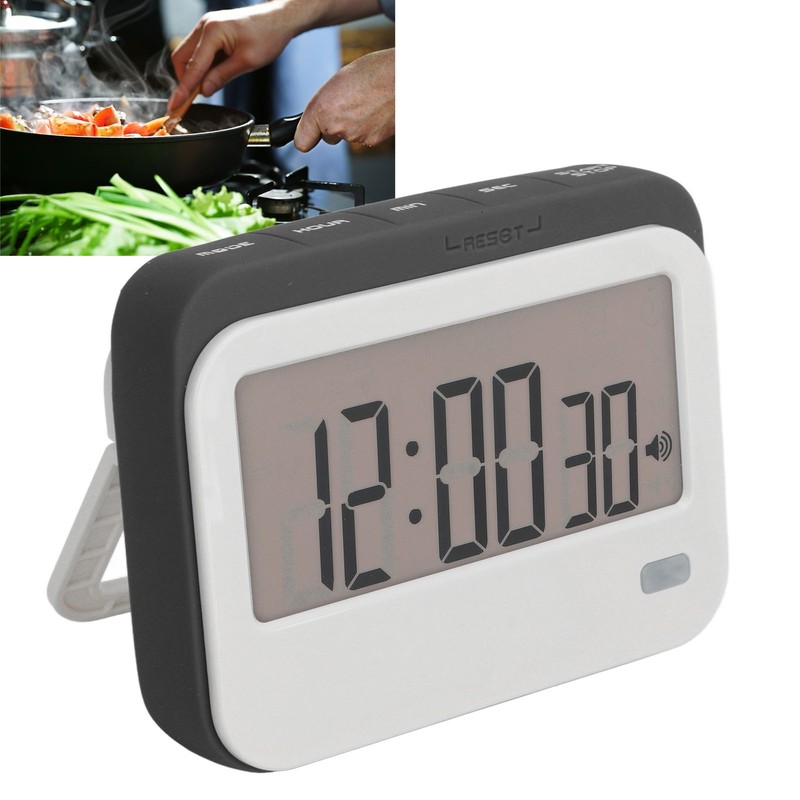 Large Digits Digital Timer Alarm Clock Mute Small Digital Kitchen