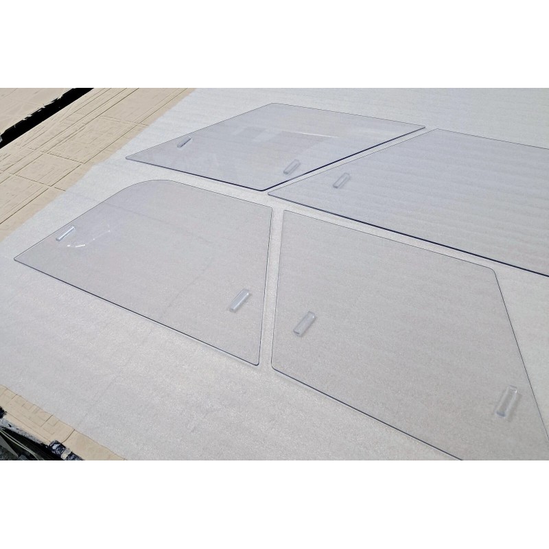 DAXCNC MG MGA NEW SIDE CURTAIN SLIDING WINDOWS SET 1956-1962