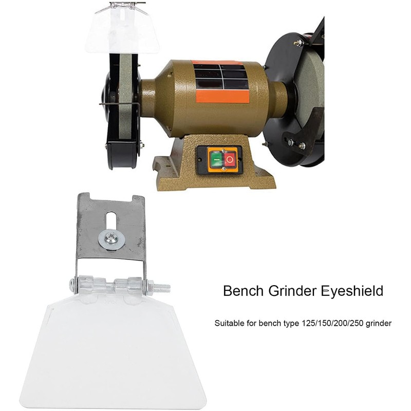 Bench Grinder Eyeshield, 2Pcs 304 Stainless Steel Bench Grinder Eyeshield