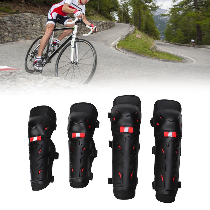 4PCS Knee Pads Elbow Pads Night Luminous Knee Protective Gear