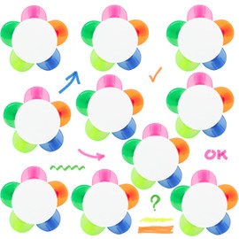 SAYAYA Petals Highlighters 10 PCS 5-In-1 Flower Shape Watercolor Highlighter Pens Multi Color Fluorescent Pens Highlighters Assorted Colors Bulk for Kids Students Back to School Office Supplies