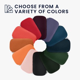 kwmobile Neoprene Phone Pouch Size XXL - 7" - Universal Cell Sleeve Mobile Bag with Zipper, Wrist Strap - Gray Green