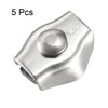 sourcing map 5 Pcs 304 Stainless Steel Single Wire Rope